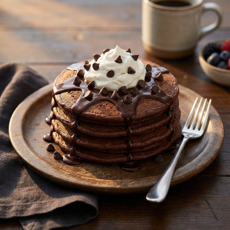 Chocolate Casein Pancakes
