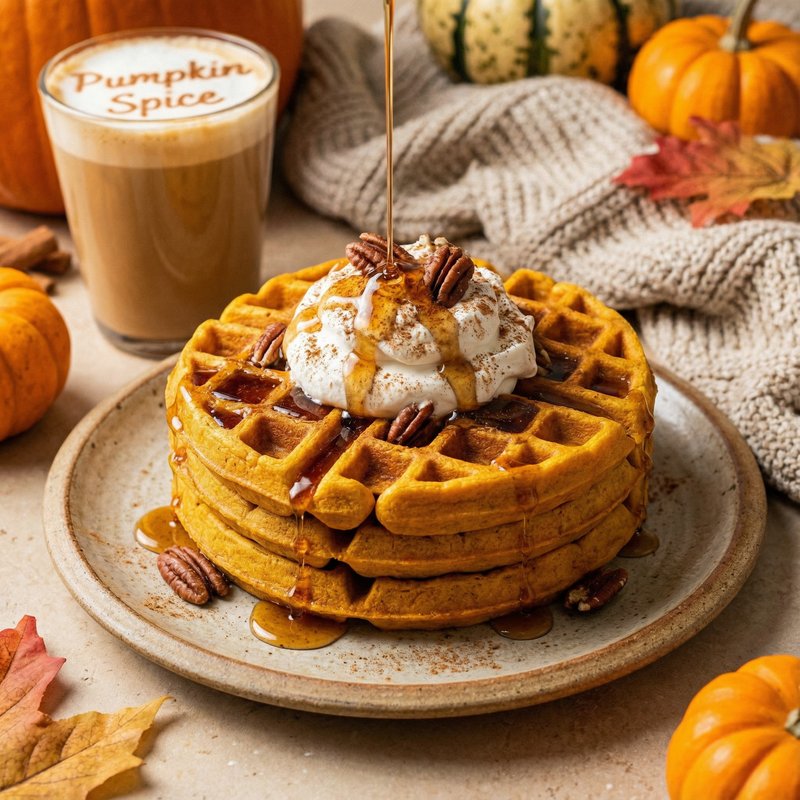 Pumpkin Spice Protein Waffles