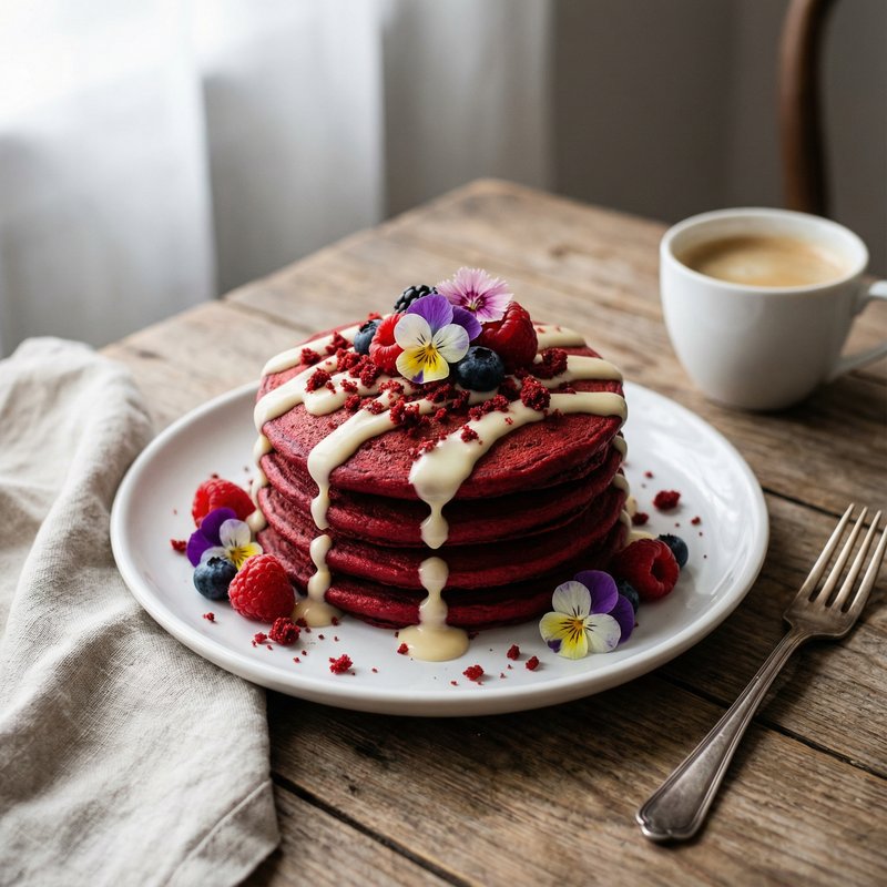 Red Velvet Protein Pancakes